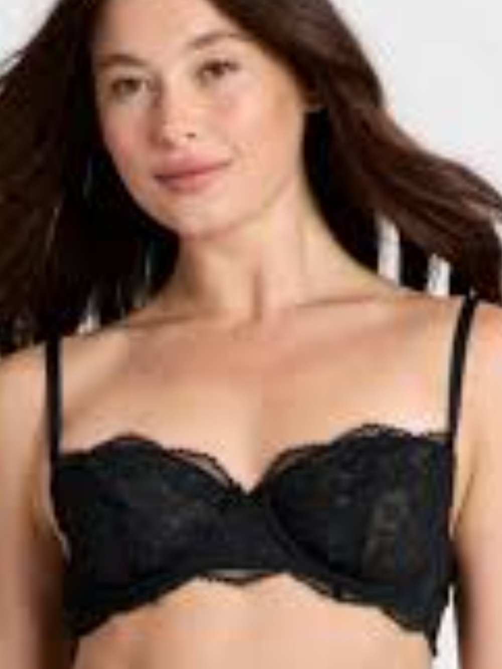 Auden Black Lace Balconette Underwire Bra